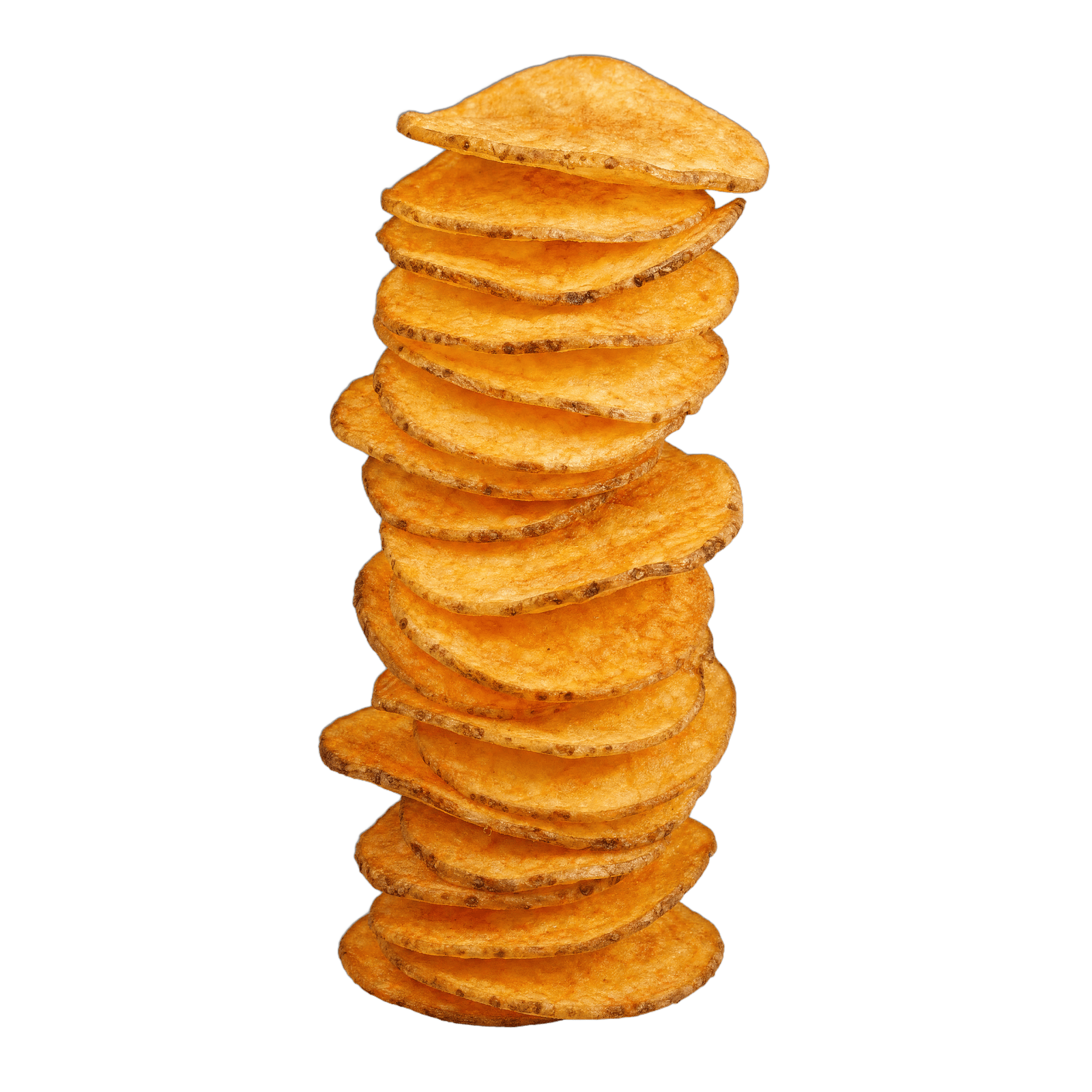 Chipsy ułożone w stos — segment chipsowy